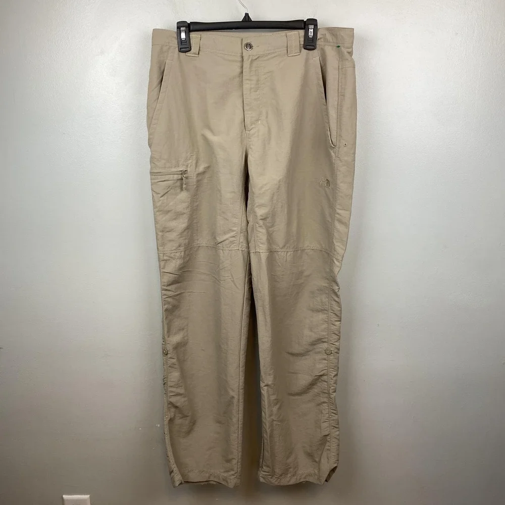 The North Face Pants Mens 34 Khaki Nylon‎ Hiking Outdoor Utility Paramount AHJG